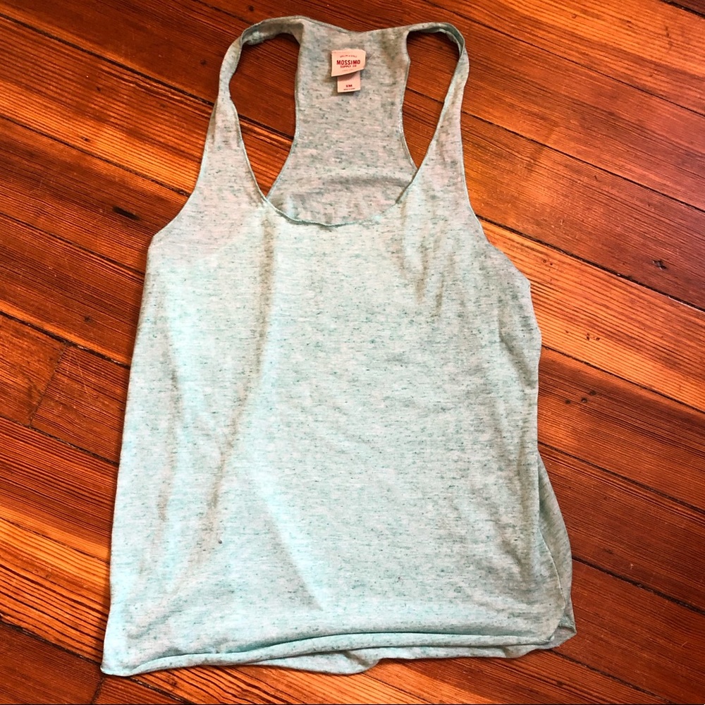 Mossimo teal racer back- M